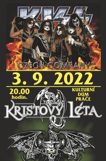 KISS tribute band KISS Czech Company koncert Práče (ZN)