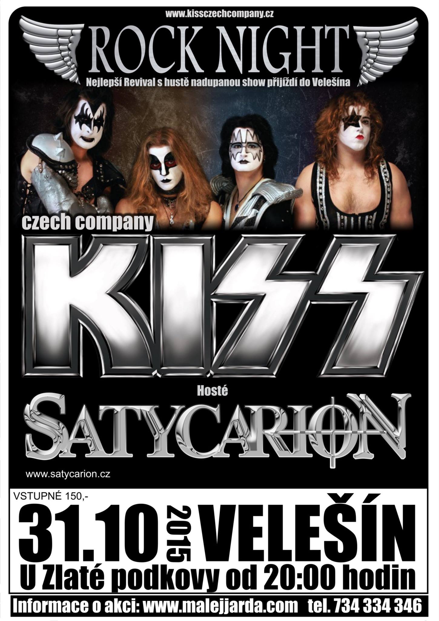 KISS tribute band KISS Czech Company koncert Velešín (CK)