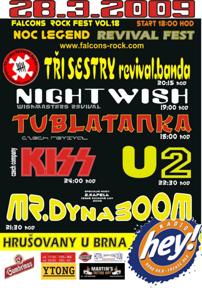 KISS tribute band KISS Czech Company koncert Hrušovany u Brna (BO)