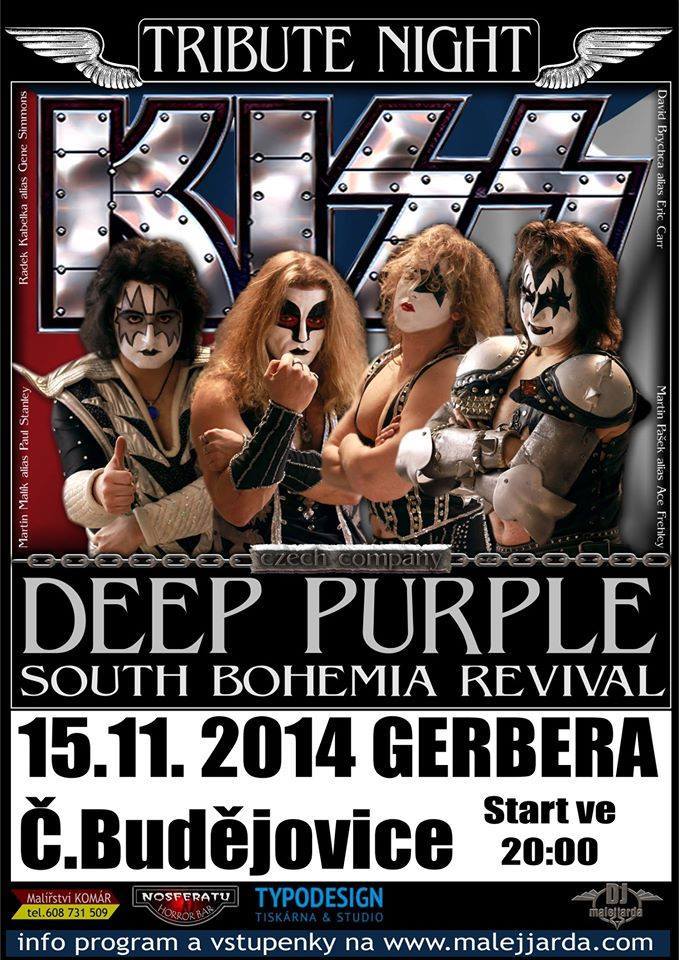 KISS tribute band KISS Czech Company koncert České Budějovice (CB)