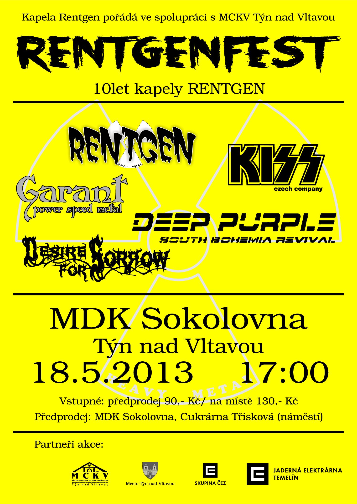 KISS tribute band KISS Czech Company koncert Týn nad Vltavou (CB)
